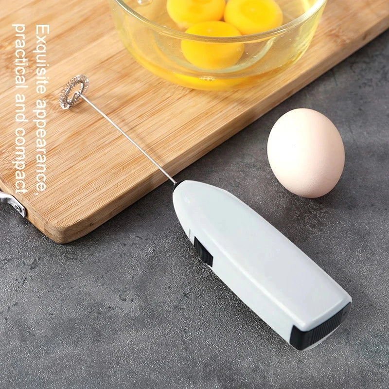 Portable Automatic Egg Beater & Milk Frother - Electric Coffee Whisk Mixer for Effortless Frothing - Kitchen Coffee Tool
