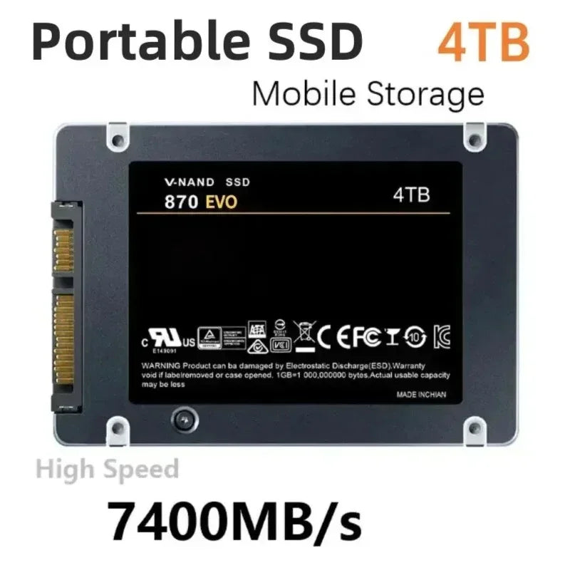 Xiaomi Mijia 4TB SSD – 870 EVO 1TB/2TB 2.5" SATA3 Internal Hard Drive for Laptop & Desktop