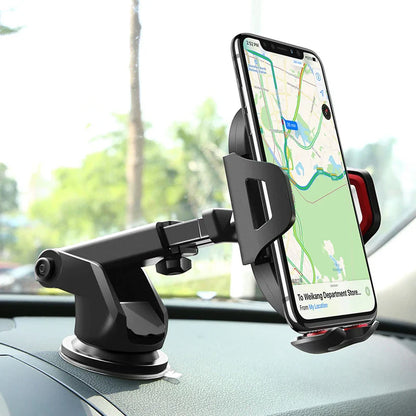 Sucker Car Phone Holder Mount – GPS & Mobile Cell Support for iPhone 13/12/11 Pro Max, X, 7/8, Xiaomi, Huawei, Samsung