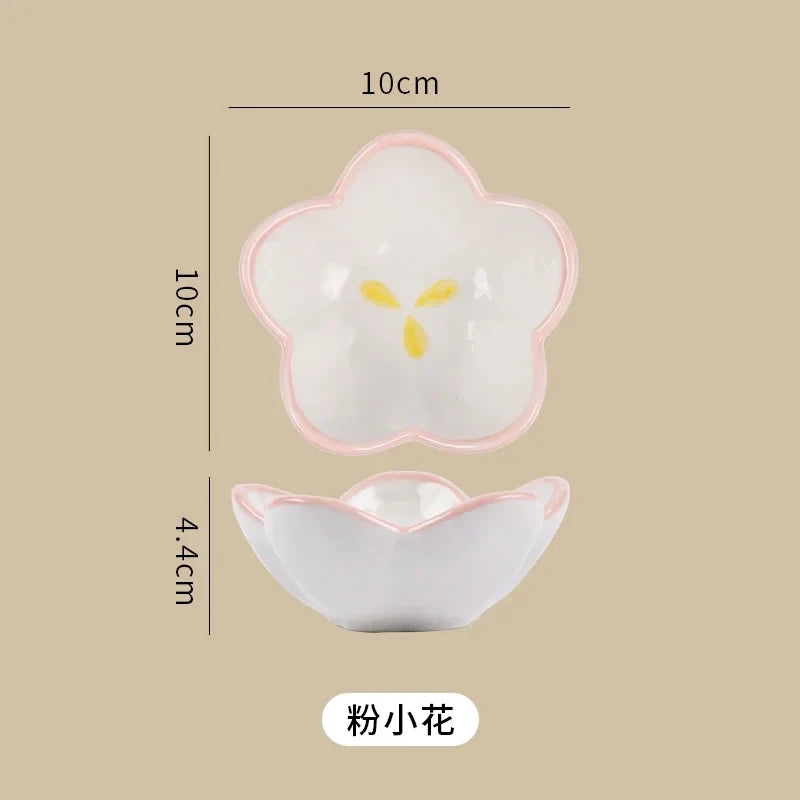 Ceramic Cute Cloud Dipping Sauce Dish — Hot Pot Seasoning Bowl, Soy Vinegar Plate, Salad & Dessert Tableware for Kitchen