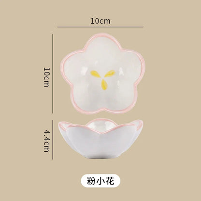Ceramic Cute Cloud Dipping Sauce Dish — Hot Pot Seasoning Bowl, Soy Vinegar Plate, Salad & Dessert Tableware for Kitchen