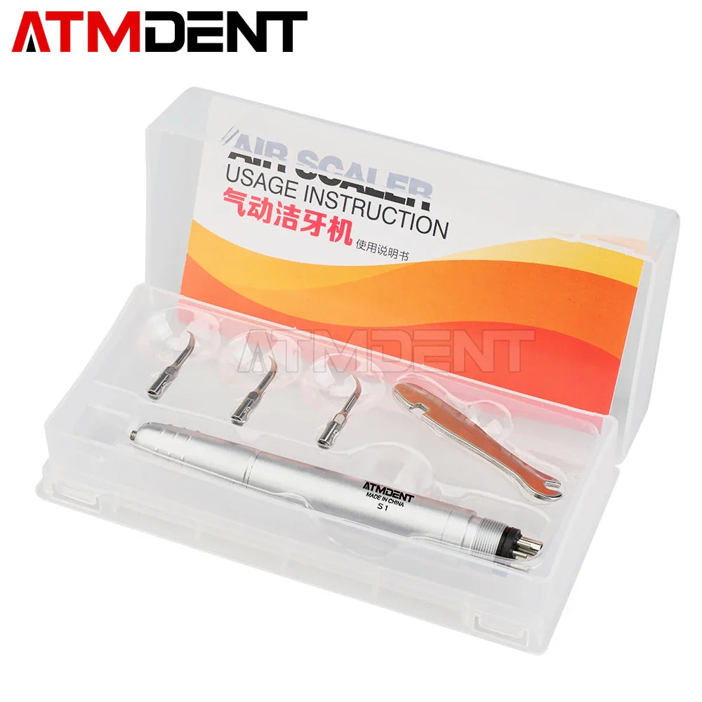 Dental Ultrasonic Air Scaler – Tooth Calculus Remover with 3 Tips for Cleaning & Whitening