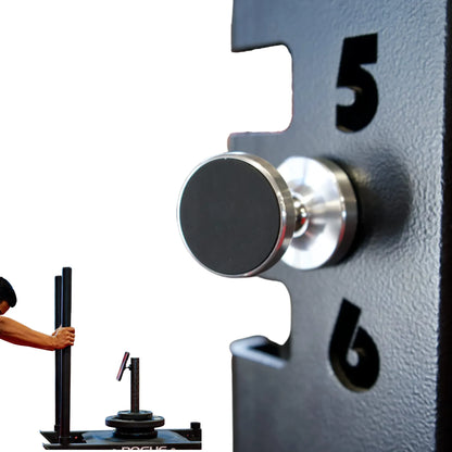 Dual Magnetic Gym Phone Holder - 360° Rotation, Double-Sided Strong Magnet for Workout Videos, Fits Any Smartphone