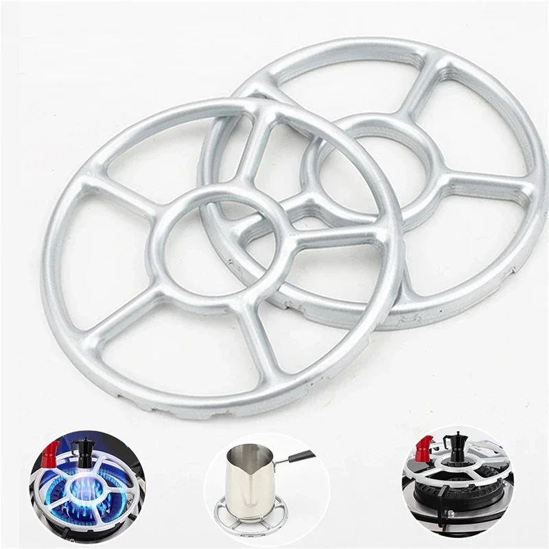 Simmer Ring Safe Stovetop Reducer - Portable Gas Stove Support for Camping - Durable Steel Coffee Maker Shelf - Practical Accessories