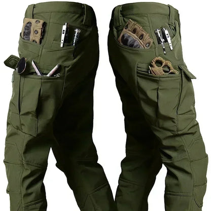 Men’s Winter Thicken Camo Tactical Suit — Waterproof Hooded Jacket & Fleece Pants Outdoor Hunting 2-Piece Set