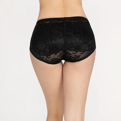 Women's Sexy Padded Butt Lift Panties – Mid-Waist Full Hip Enhancer Sponge Underwear