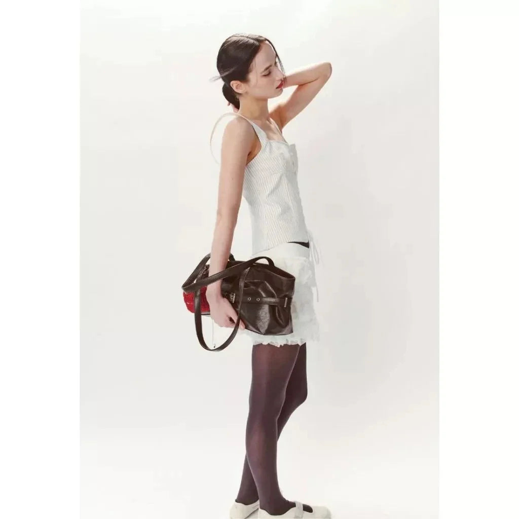 Samoondoh Motorcycle Crossbody Bag – Celebrity Style Tote for Women