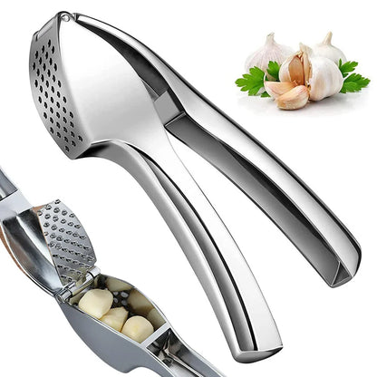 Detachable Metal Garlic Press – Easy to Squeeze & Clean Garlic Mincer Crusher Kitchen Tool