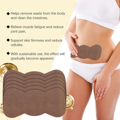Body Shaping Patches – Fast Fat Burning & Lymphatic Slimming Stickers for Stomach & Belly, Reduce Swelling for Men & Women
