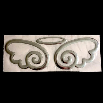 3D Angel Wings Car Sticker - Personalized PVC Rear Vehicle Decoration & Exterior Modification Accessory