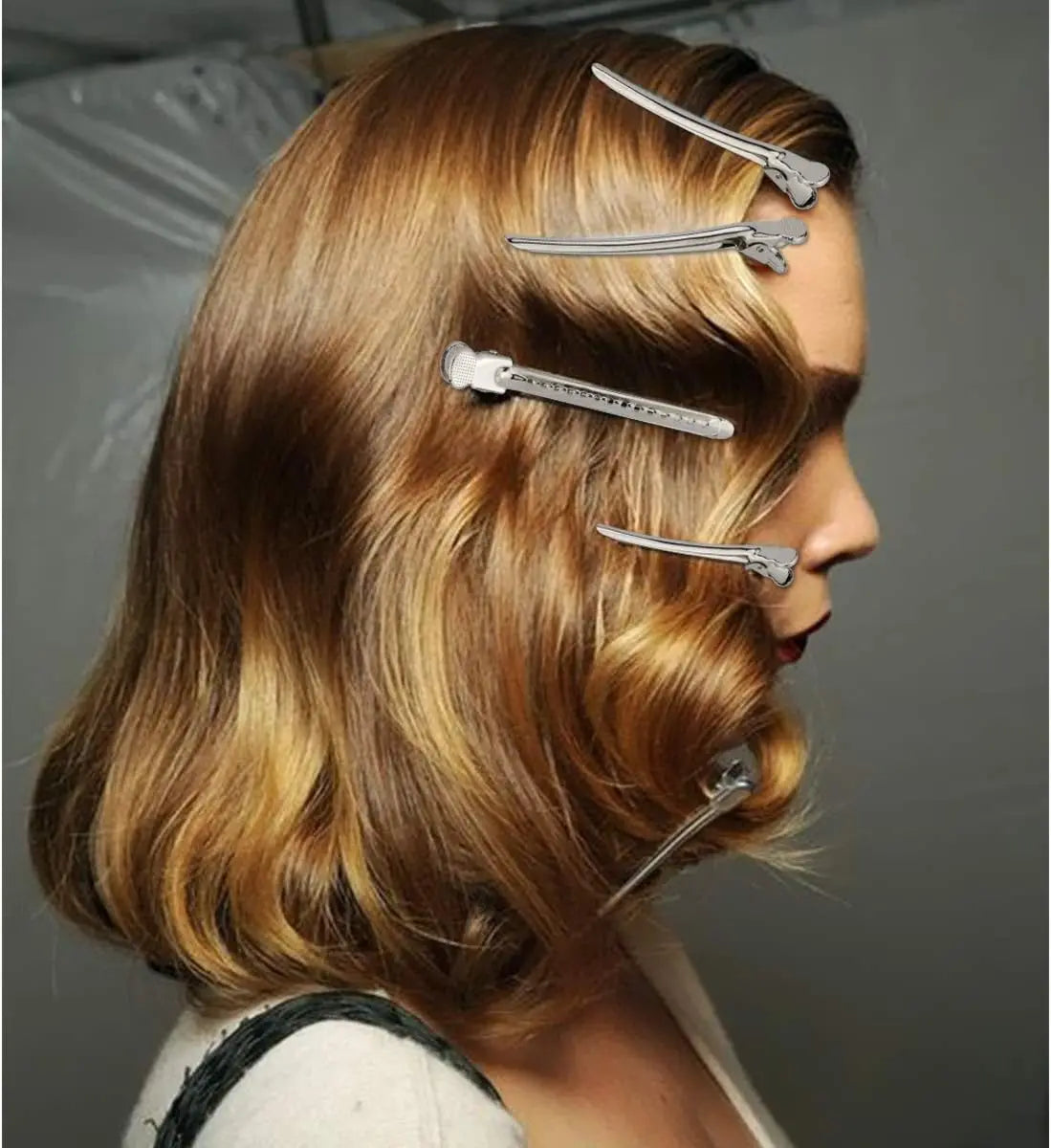 Metal Duckbill Hair Clips for Curly Hair – Hairpin Barrettes, Styling Clamps & Root Barrette Tools