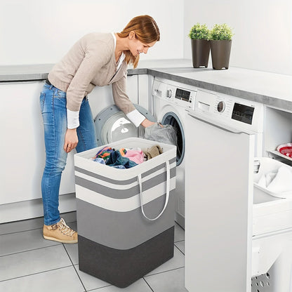 75L Large Laundry Bag with Handles — Durable Dirty Clothes Hamper for Home, Dorm, and Hotel, 40x30x60cm Storage Basket