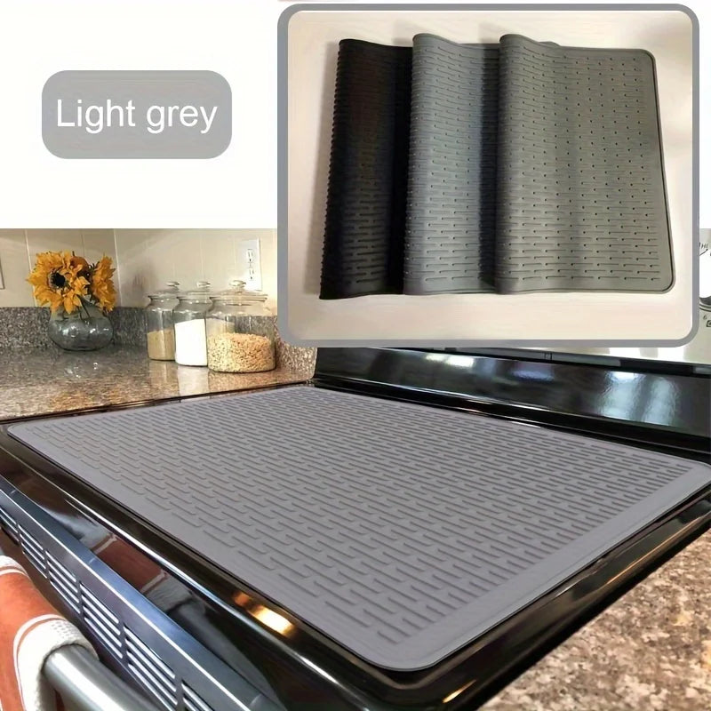 Silicone Stove Mat & Sink Protector | Electric Stove Top Cover, Insulation, Drying Pad & Personal Tablecloth for Kitchen