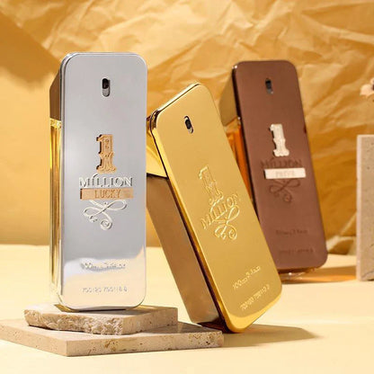 Hot Million Gold Perfume for Men & Women, Seductive Leather Notes, 100ml Valentine's Day Gift