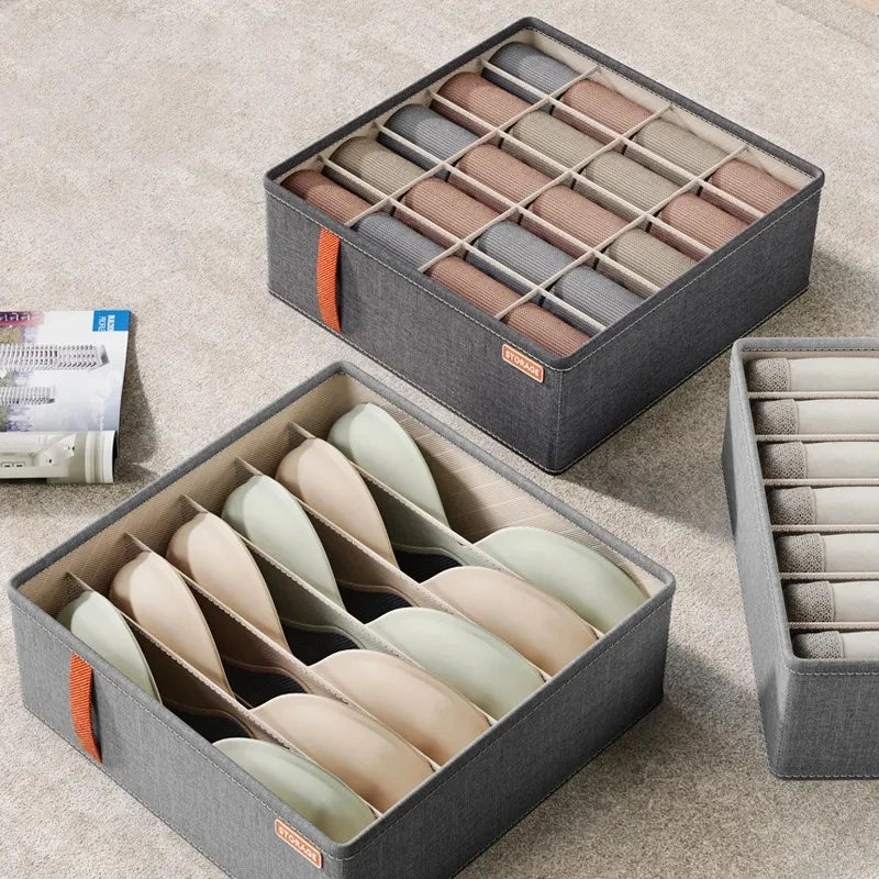 Underwear & Socks Organizer Storage Box – Cabinet Drawer Clothes Organizer for Household Classified Storage
