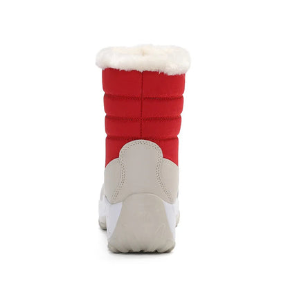 Women’s Snow Boots — Non-Slip Waterproof Fur-Lined Platform Ankle & Thigh-High Winter Boots with Wedges
