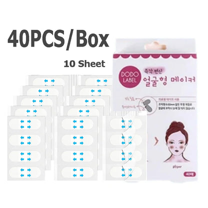 4/80pcs V-Lift Face Stickers — Invisible Adhesive Makeup Tape for Chin Lifting, Skin Tightening & Slimming