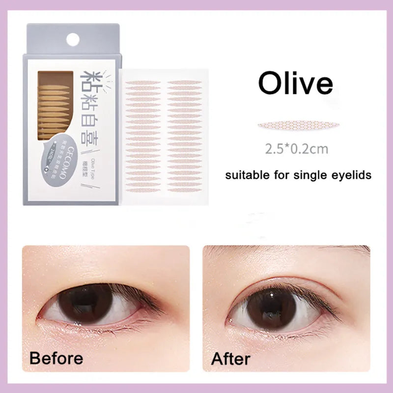 960PCS Invisible Double Eyelid Tape Stickers – Long-Lasting Clear & Beige Self-Adhesive Eye Lift Tools