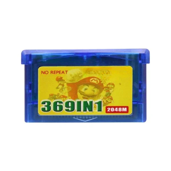 369-in-1 GBA 32-Bit Game Cartridge – Retro Multi-Game Card for Game Boy Advance, GBA SP & NDS, Pokémon & Classic Games English Version