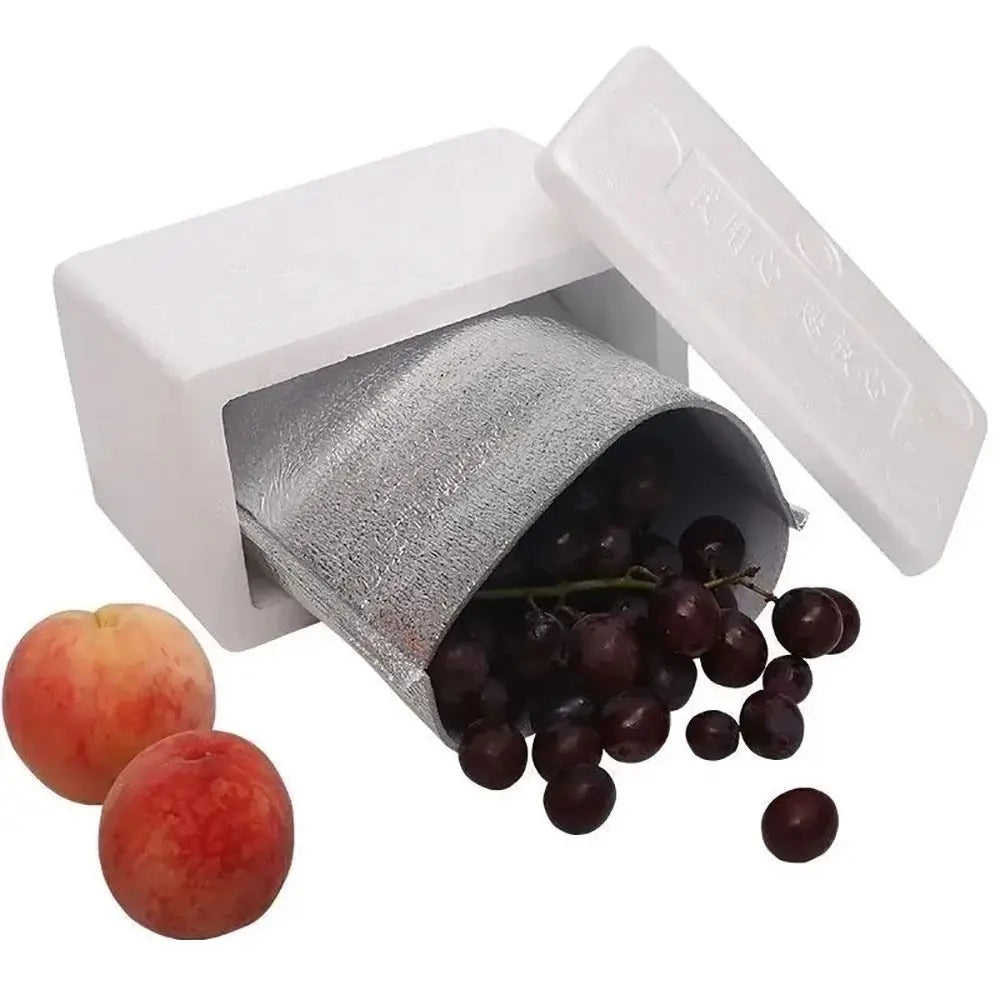 Aluminum Foil Cooler Bag – Insulated Folding Thermal Picnic Bag, Portable Food and Drink Delivery Carrier