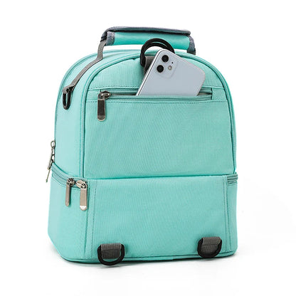 Insulated Double-Layer Mommy Bag — Large Capacity Travel & Picnic Baby Food Handbag