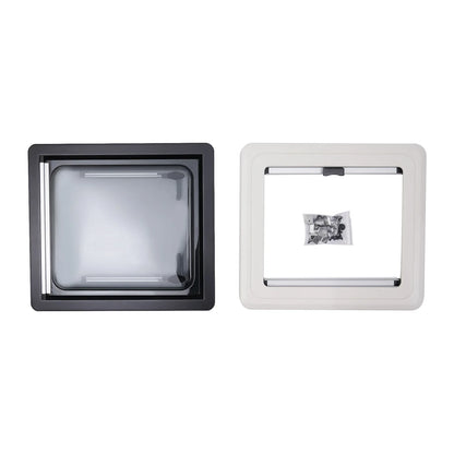Aluminum RV Hinged Push-Out Window – Caravan & Camper Trailer Accessory, 900x500mm / 450x500mm