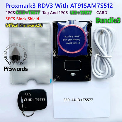 Proxmark3 Development Kit 3.0 – NFC PM3 Reader/Writer, ICEMAN Firmware, RFID Card Copier & Cloner, 2USB Port, 512K
