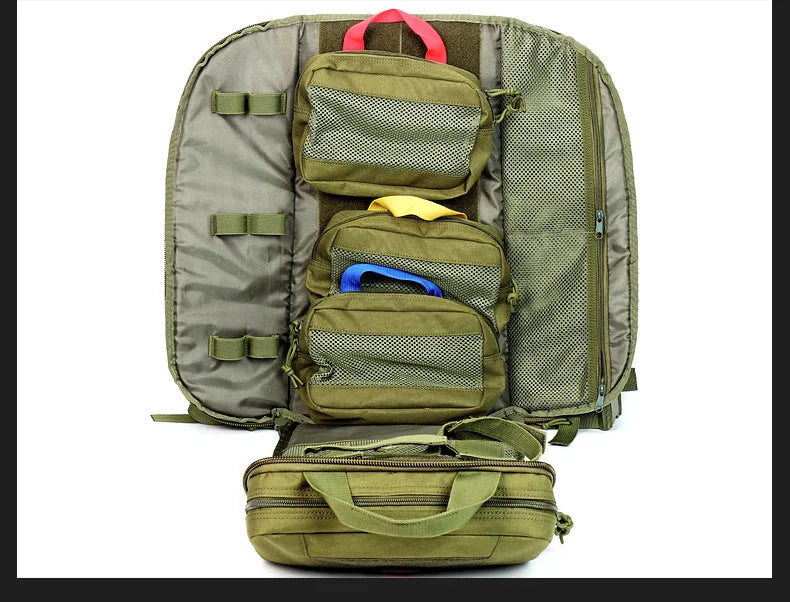 Tactical Outdoor Medical Backpack – Large Capacity Emergency & Camping Bag