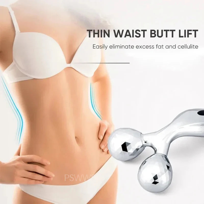 3D Facial Roller Massager — Manual Beauty Device for Muscle Lifting & Skin Care, for Women & Men