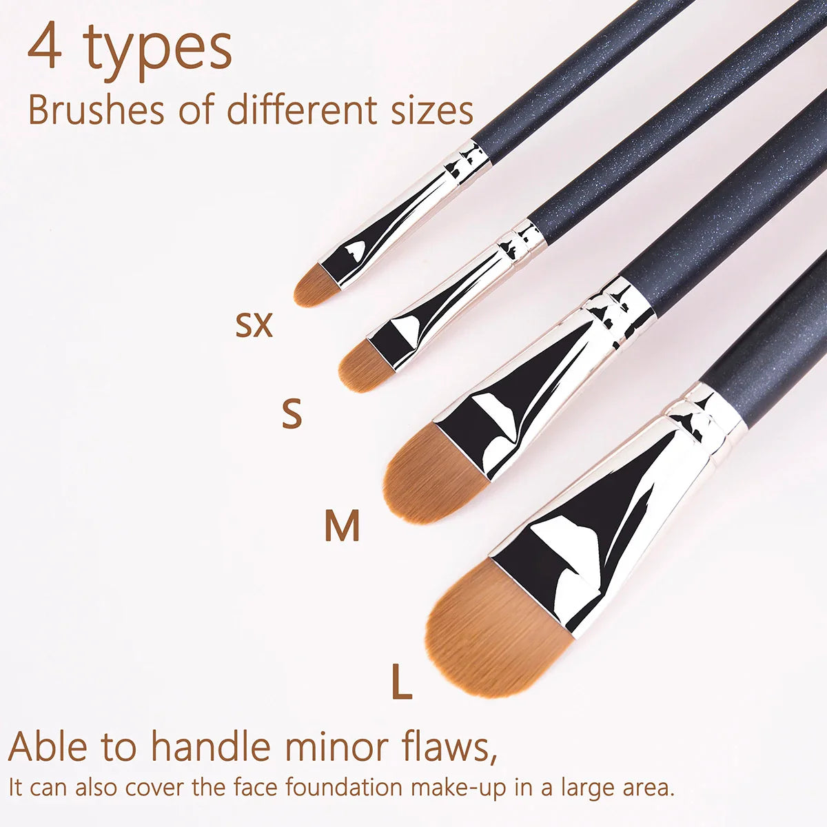 Ultra Thin Foundation Brush – Lightweight Flat Contour Brush for Blending Foundation, Cream, and Makeup