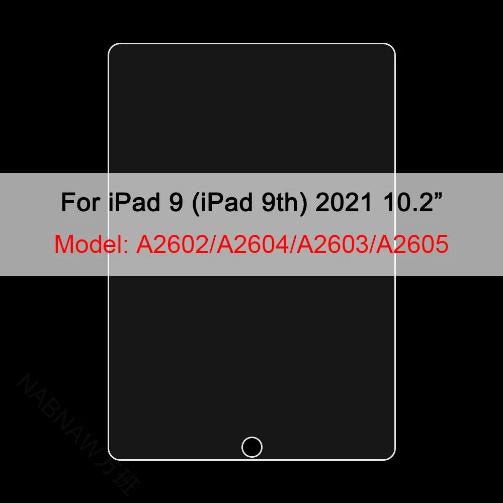 3-Pack Tempered Glass Screen Protector - Apple iPad 10th 9th 8th 7th Mini Air & Pro Series