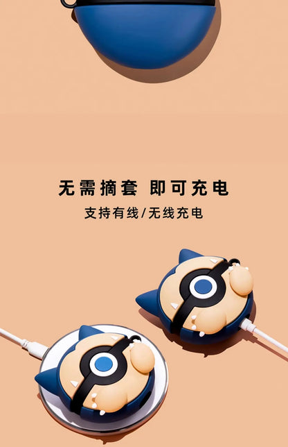 Crayons Shark Dog Silicone Case for AirPods 1/2/3/4 & Pro/Pro 2 — Cute Protective Earphone Cover