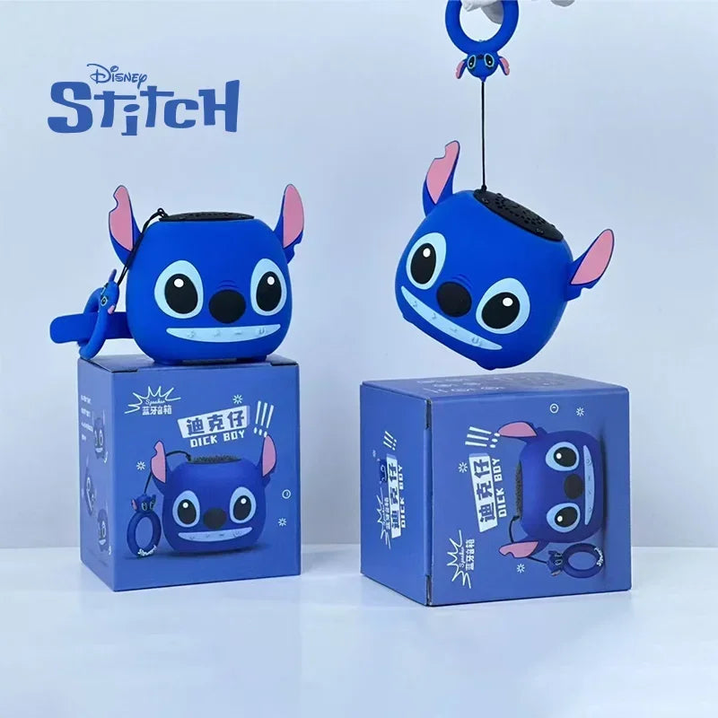 Disney 3D Stitch Wireless Bluetooth Mini Speaker – Dual HIFI Stereo Bass with TF & FM Radio