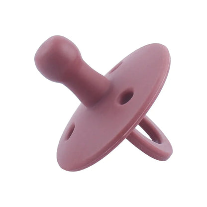 Baby Silicone Pacifier – Soft BPA-Free Soother Nipple for Newborns with Teether Toy & Nursing Pacifier Chain Pendant