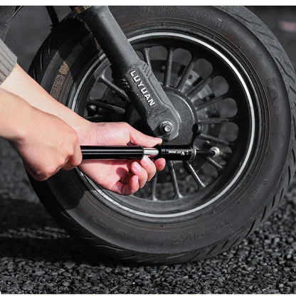 WEST BIKING 130PSI Mini Bike Pump – Portable Aluminum Alloy Hand Air Pump for MTB & Road Cycling, Drop-Proof & Ultralight