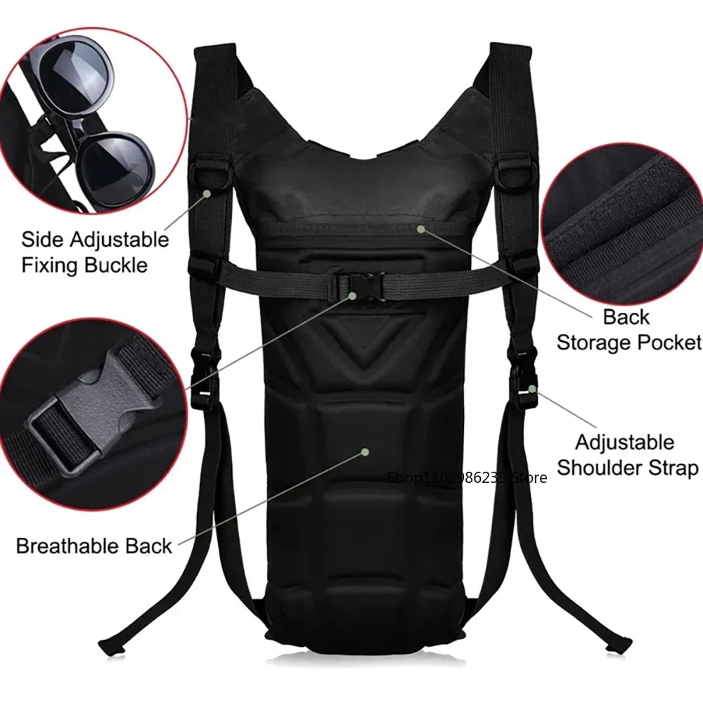 Tactical 3L Hydration Backpack – Waterproof Water Bag for Outdoor Sports, Cycling, and Mountaineering