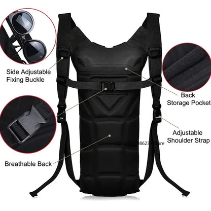 Tactical 3L Hydration Backpack – Waterproof Water Bag for Outdoor Sports, Cycling, and Mountaineering