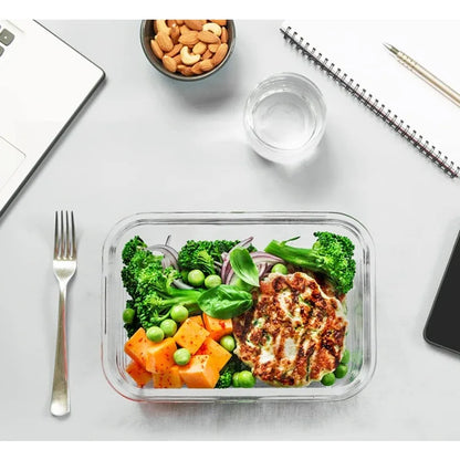 30-Piece Glass Food Storage Container Set — Airtight Meal Prep Containers with Upgraded Snap-Lock Lids, Oven Safe