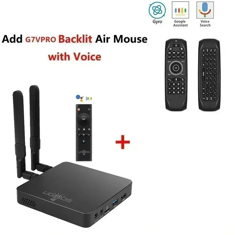 Ugoos AM6B Plus Android 9 Smart TV Box - Amlogic S922X-J, 4GB DDR4, 32GB, WiFi 6, 4K, BT5.0