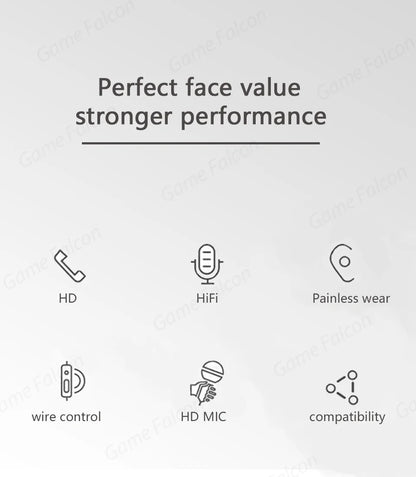 High-Fidelity Bluetooth Wired Headset for iPhone 15/14/13 Pro – Type-C & 3.5mm Compatible with Samsung, Xiaomi, iPad & Tablets