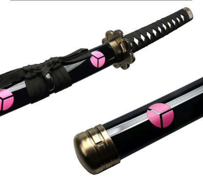 3-Piece Roronoa Zoro Katana Set – 104cm Handmade Anime Cosplay Swords (Shusui, Enma, Kitetsu) with Free Holder & Belt