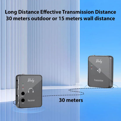 Btuty 2.4GHz Wireless Earphone Monitor System – Rechargeable Transmitter & Receiver with Lossless Digital Transmission
