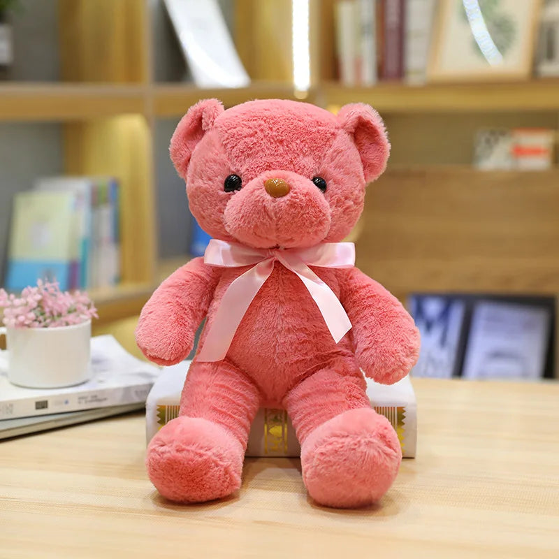 Cute Teddy Bear Plush Toy — Soft Stuffed Animal, Kawaii Cat & Baby Sleeping Plush for Kids, Girls, Home Decor & Gift