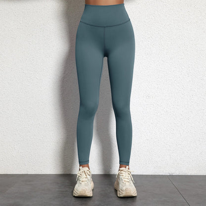 Women's High Waist Yoga Leggings - Solid Color 25" Soft Stretch Gym Training Pants Plus Size Athletic Sportswear