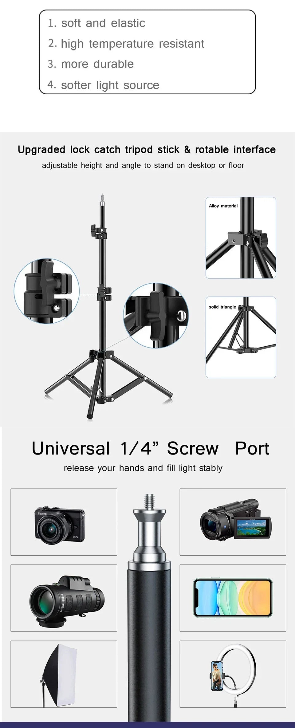 Professional Photography Softbox Lighting Kit – Soft Box with Tripod & E27 Continuous Bulb for Photo Studio