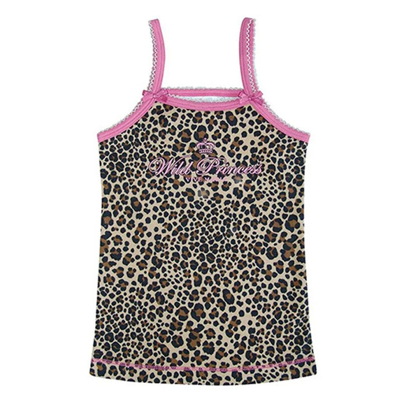 Leopard Pink Suspender Crop Top – Y2K Streetwear Emo Girl Harajuku Hip Hop Casual Women's Top
