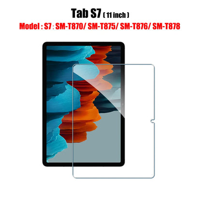 Tempered Glass Screen Protector for Samsung Galaxy Tab – Fits S6 Lite, S7 FE, S8/S8+, S9/S9 FE, S9+, S10, S11, A8, A9 Plus, 12.4" Tablets