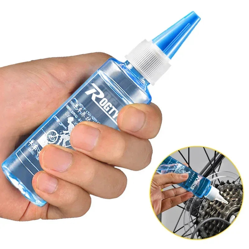 60ML Bicycle Chain Lubricant - Dry Lube Waxy Maintenance Oil for Long-Lasting Bike Chain Care, MTB & Road Bike Accessory