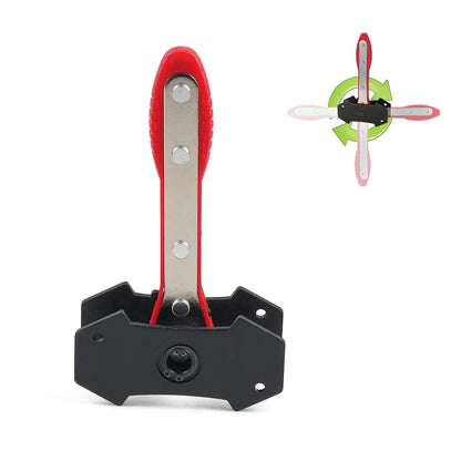 Car Brake Caliper Piston Spreader Tool – Portable Ratchet Pad Install Press Tool (Red & Blue)
