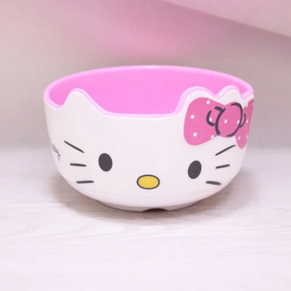Sanrio Hello Kitty Cartoon Soup Bowl – Cute Anti-Drop Kitchen Tableware, Creative Instant Noodle Bowl Accessory